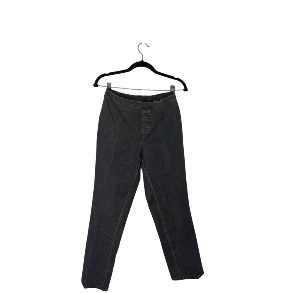 Isaac Mizrahi LIVE! Denim Pull On Pants Women's 10P Dark Washβ Comfort
